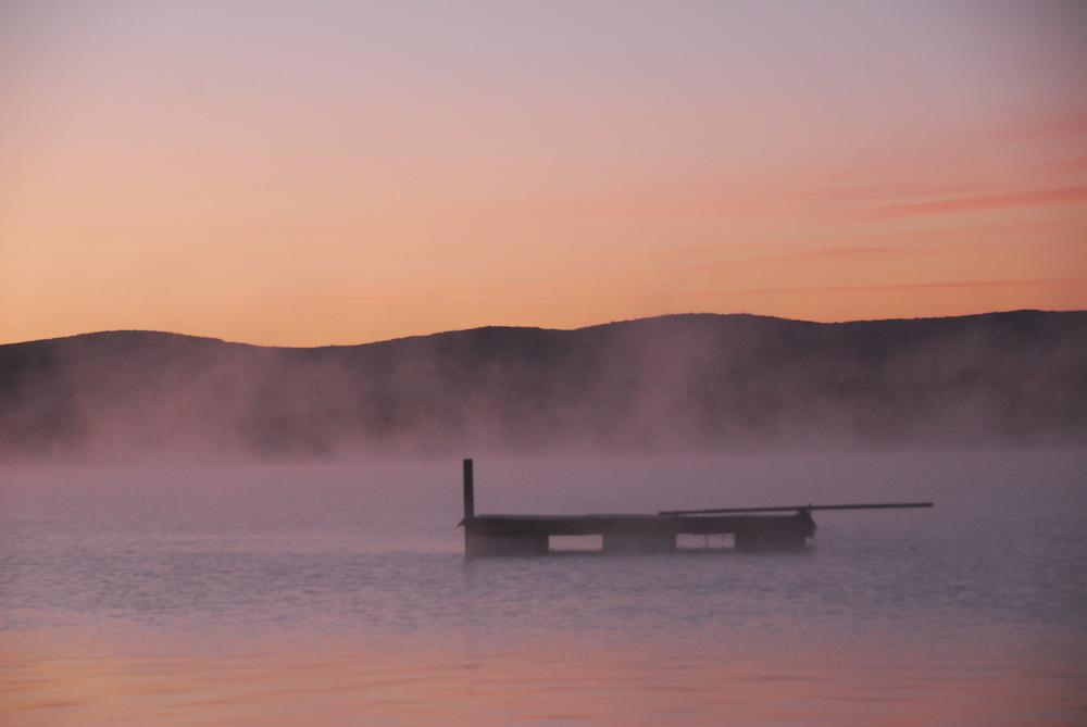 Mist on lake